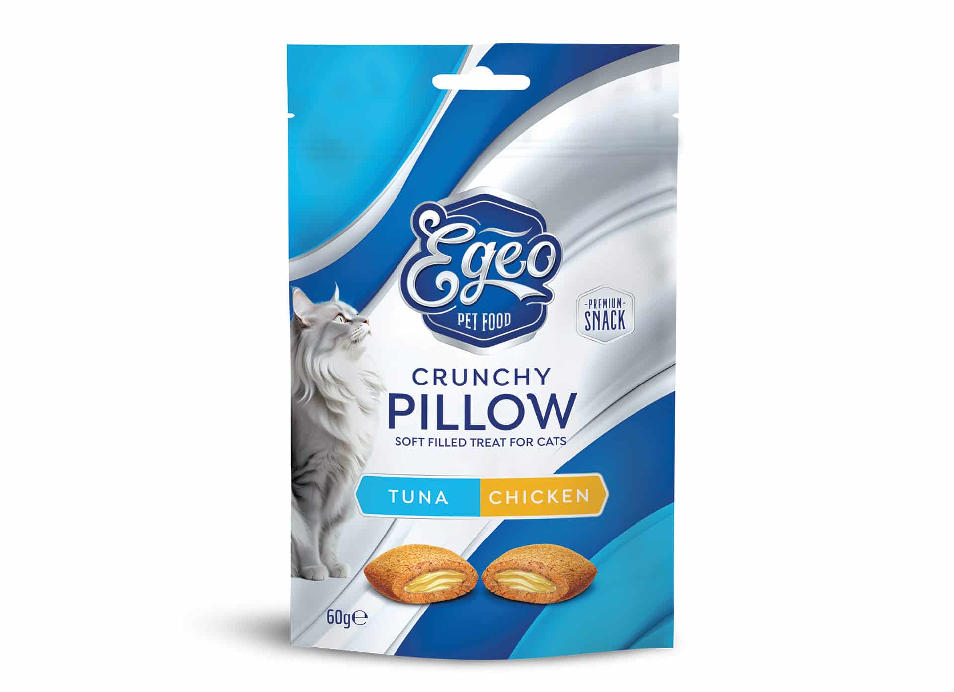 egeo pet food Τόνος με Κοτόπουλο Crunchy Pillow image