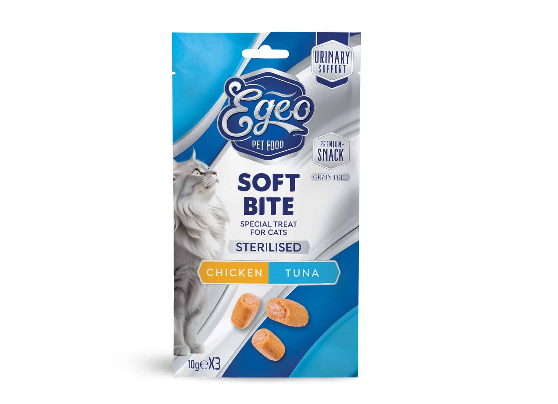 egeo pet food Soft Bites Κοτόπουλο με Τόνο image