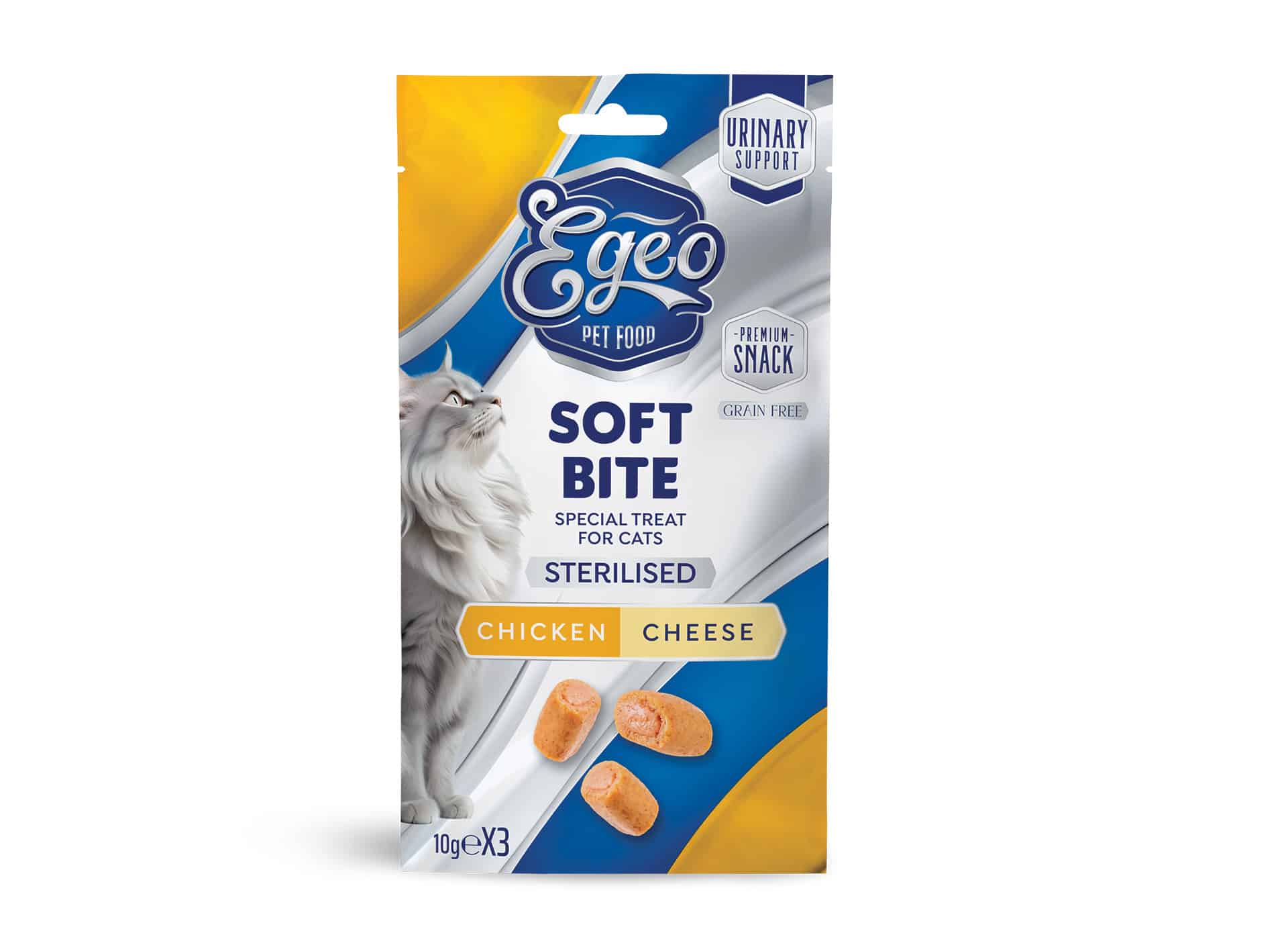 egeo pet food Soft Bites Κοτόπουλο με Τυρί image